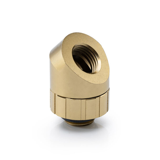 Bitspower Artemis 45 Grad Fitting - drehbar, stardust gold image number 0