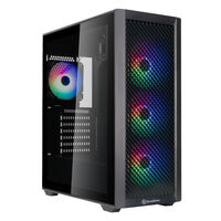 SilverStone FARA 515XR PC case, Mid Tower, ATX, RGB, Tempered Glass - black