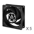 Arctic P8 PWM PST Fan - 80mm, Pack of 5 image number null