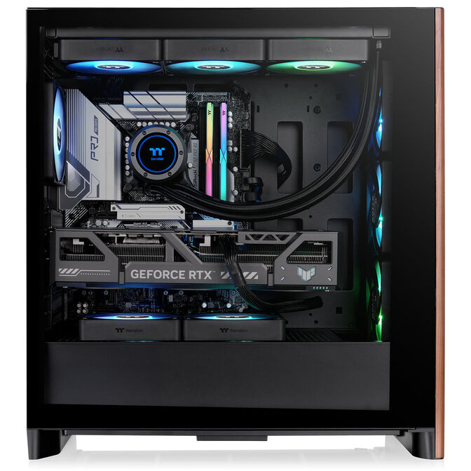 Thermaltake S370 WS PC Case, Mid-Tower, E-ATX, Tempered Glass - black image number 5