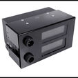 Alphacool ES 2U expansion tank, for D5 pumps, with sensors - black image number null