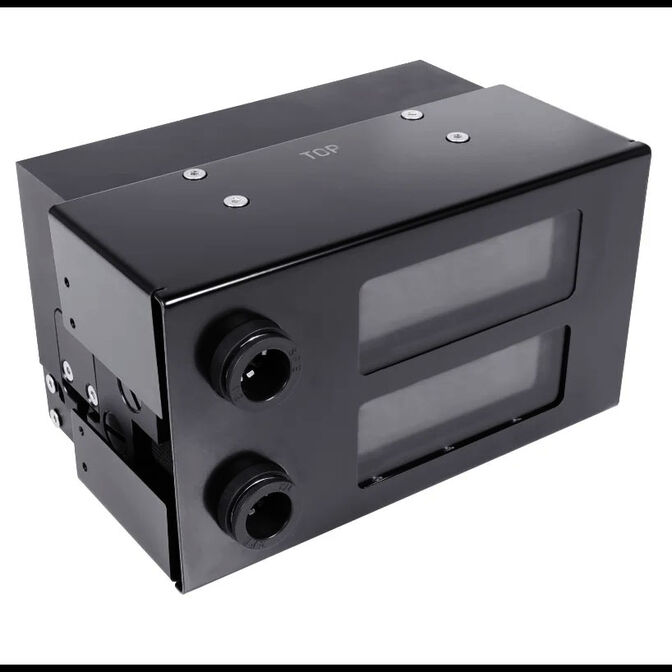 Alphacool ES 2U expansion tank, for D5 pumps, with sensors - black image number 1