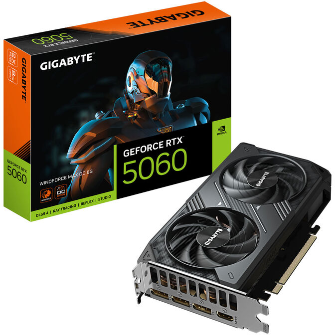 GIGABYTE GeForce RTX 5060 Windforce MAX OC 8G, 8192 MB GDDR7 image number 0