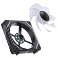 Jonsbo ZL-120BR Fan, Reverse Blade, PWM, ARGB - 120mm, black, 3-pack image number null
