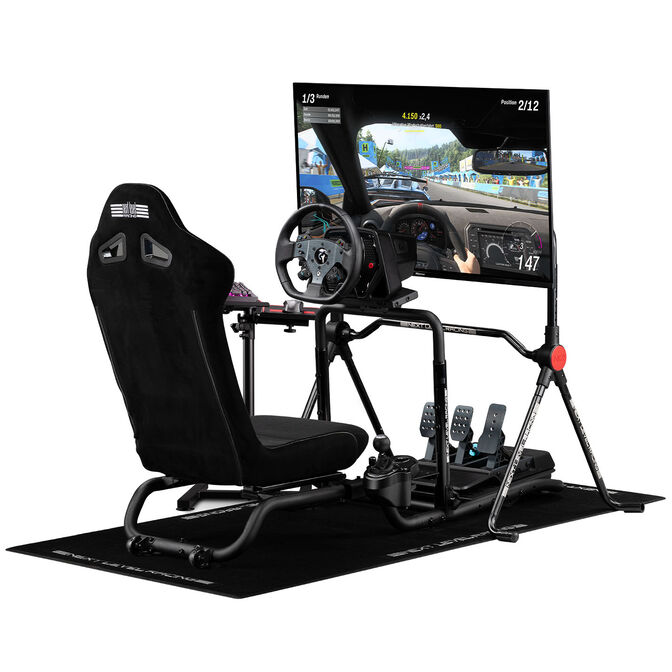 Next Level Racing RC Foldable Simulator Cockpit, faltbares GT-Cockpit, SIMAERO-Mesh - schwarz image number 3