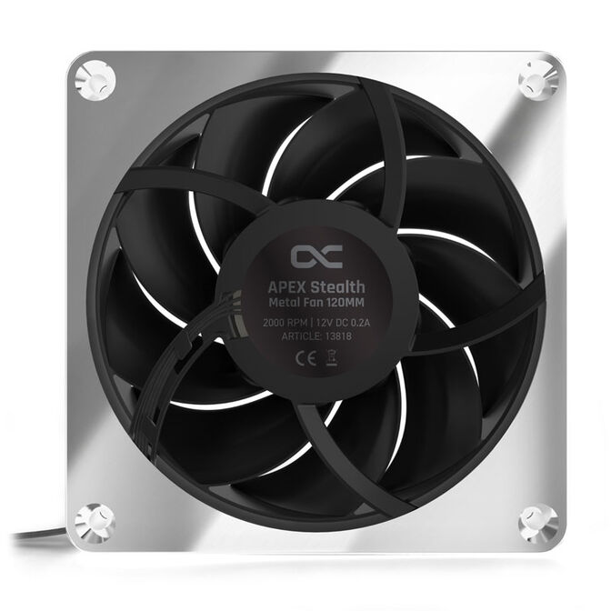 Alphacool Apex Stealth Metall Power L&uuml;fter 120 mm, 3.000 U/min - chrome image number 2