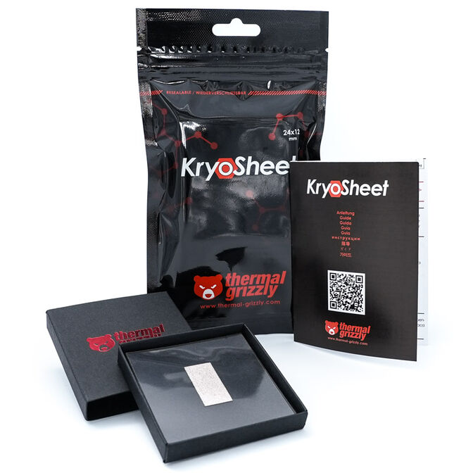 Thermal Grizzly KryoSheet W&auml;rmeleitpad - 24 x 12 mm image number 0