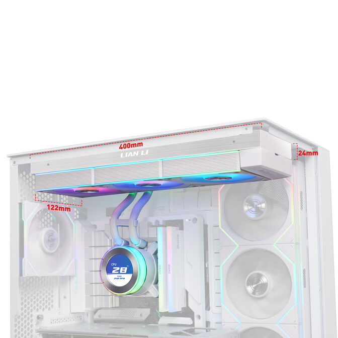 Lian Li HYDROSHIFT II LCD-C 360CL ARGB AiO Water Cooling - White image number 2