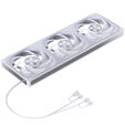 Jonsbo ZA-420W PWM-L&uuml;fter, ARGB - 3x 140mm, wei&szlig; image number null