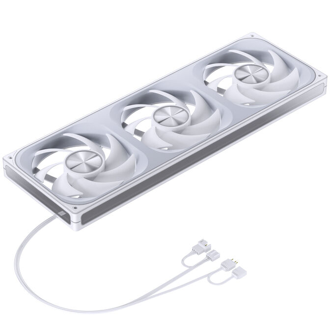 Jonsbo ZA-420W PWM-L&uuml;fter, ARGB - 3x 140mm, wei&szlig; image number 9