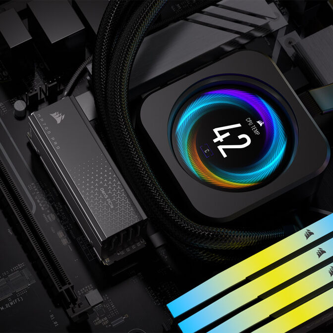 Corsair MP700 Pro NVMe SSD, PCIe 5.0 M.2 Type 2280 - 2 TB with heatsink image number 8
