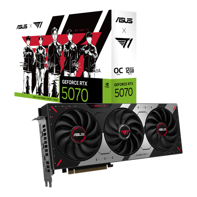 ASUS T1 GeForce RTX 5070 Grafikkarte, 12288 MB GDDR7 image number 0