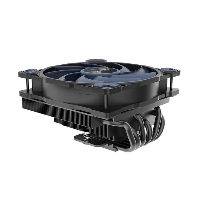 Akasa ALUCIA H6L M2 Low-Profile CPU-K&uuml;hler &ndash; 120 mm, schwarz/blau image number 1