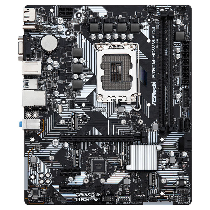 ASRock B760M-HDV/M.2 D4, Intel B760 Mainboard - Sockel 1700, DDR4 image number 2