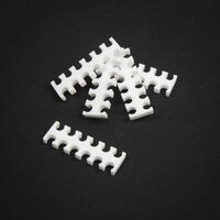 King Mod Service 12-Slot Kabelkamm 3mm klein - wei&szlig; - 5er Set