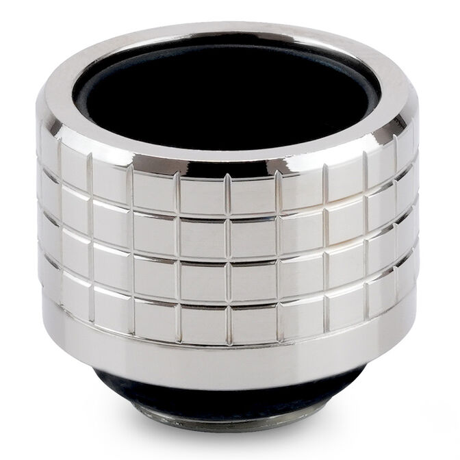 Thermal Grizzly DeltaMate Compression Fitting, Brass - Gloss Nickel, HT16, Pack of 6 image number 1