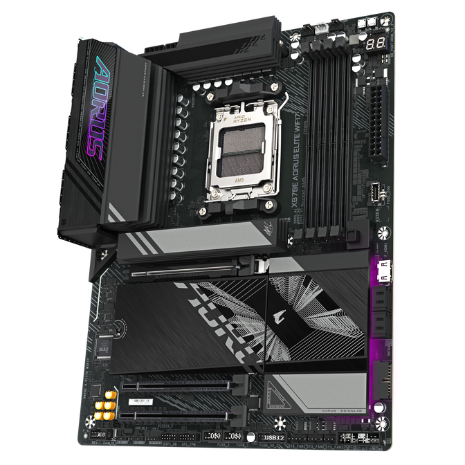 Gigabyte X870E A Elite WiFi7 motherboard, Socket AM5, AMD X870E, ATX, DDR5 image number 3