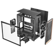 Antec Flux PC Case, Mid Tower, E-ATX, Tempered Glass &ndash; Black image number null
