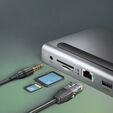 AXAGON 11-in-1 Hub with USB-C cable and power adapter image number null
