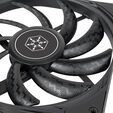 SilverStone SST-AS140B  Air Slimmer 140 PWM L&uuml;fter - schwarz image number null