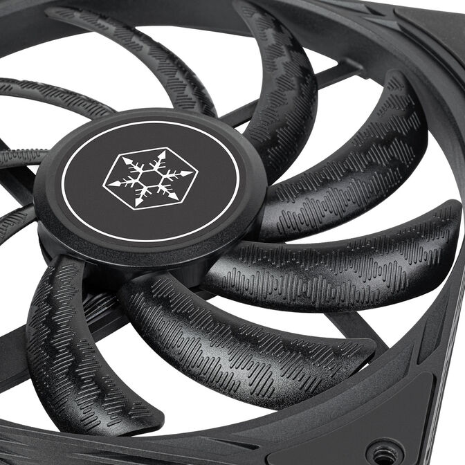SilverStone SST-AS140B  Air Slimmer 140 PWM L&uuml;fter - schwarz image number 5