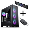 PHANTEKS Eclipse G400A PC Case Bundle + Matrix LED + Nexlinq V2 Controller - black image number null