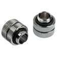 Bitspower Touchaqua Link Adapter Female G1/4 Inch AG to Link Tube Adjustable 16-22mm - 2-Pack image number null