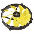 Akasa Viper R PWM Fan, 120mm Mounting - 140mm, black/yellow image number null