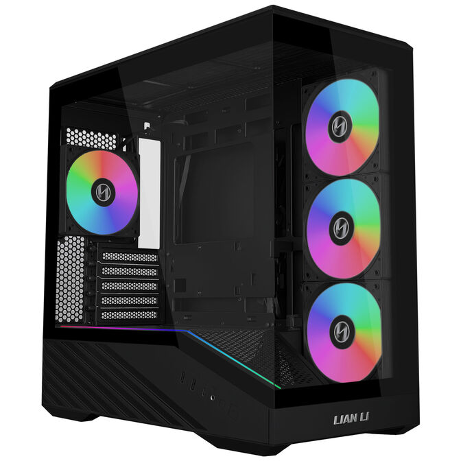 Lian Li VECTOR V100 MINI PC Case, Micro-ATX, Tempered Glass - Black image number 0