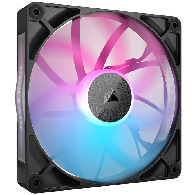 Corsair iCUE LINK RX140 RGB Series, PWM L&uuml;fter 2er Pack - 140mm, schwarz image number 1