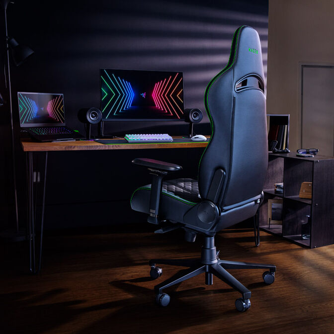 Razer Enki Gaming Chair - black/green image number 7