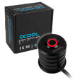 Alphacool Powerbutton mit Taster 19mm rot beleuchtet - Deep Black image number null
