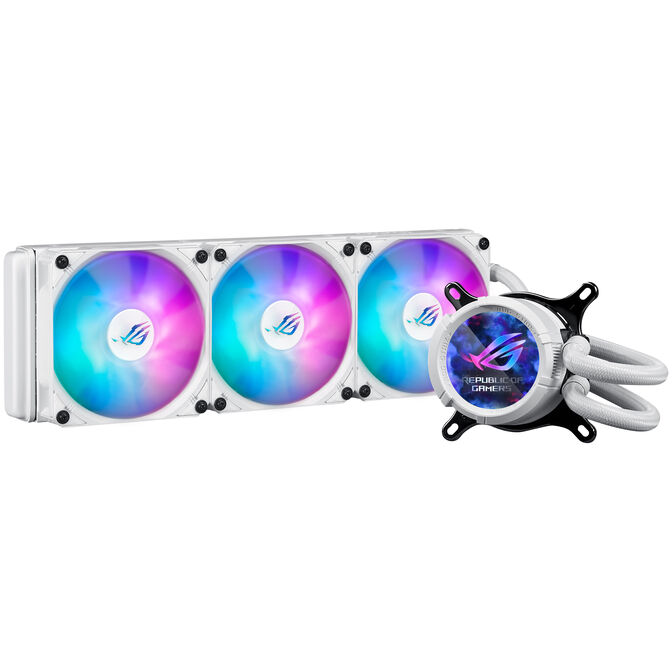 ASUS ROG Strix LC III 360 ARGB LCD All-in-One-Wasserk&uuml;hlung - 360mm, wei&szlig; image number 1