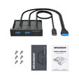 Graugear Multi Frontblende mit USB Hub image number null