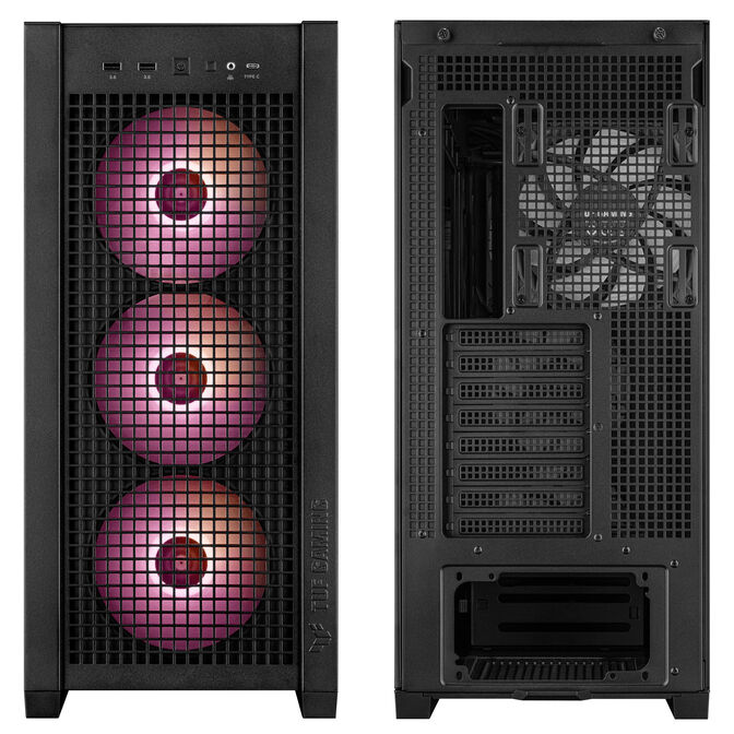 ASUS TUF Gaming GT302 TG ARGB Case - black image number 1