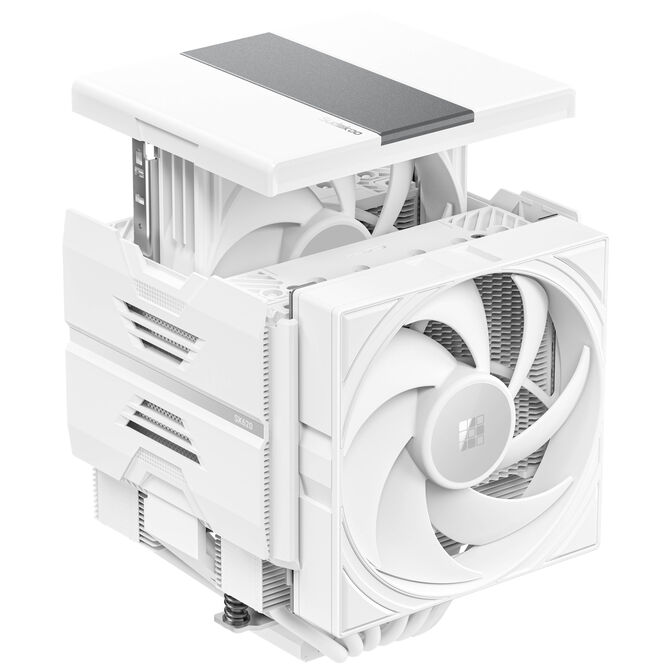 Sudokoo SK620 CPU-K&uuml;hler, Dual Tower - 2x 120mm, wei&szlig; image number 3