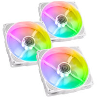 Noiseblocker NB-eLoop X B12-PS ARGB, PWM, 3er-Pack, wei&szlig; - 120mm