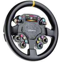 MOZA CS Pro Lenkrad, 325mm Durchmesser, 2,99&rdquo;-Zoll-Display, ARGB - schwarz