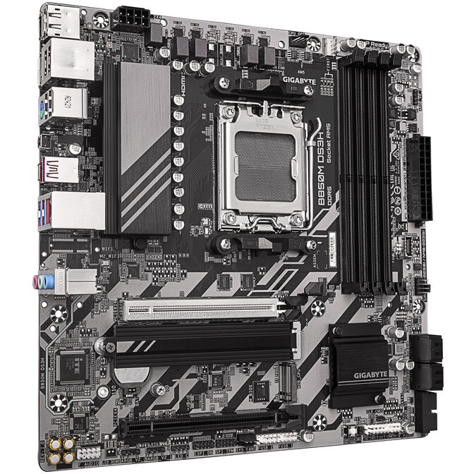 GIGABYTE B850M DS3H Mainboard, Sockel AM5, AMD B850, mATX, DDR5 image number 1