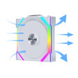 Lian Li UNI FAN SL Wireless ARGB PWM Fan - 120 mm, white image number null
