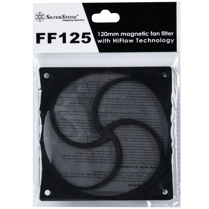 SilverStone SST-FF125B magnetic high-flow dust filter, black - 120mm image number 7