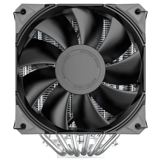 Montech NX600 CPU K&uuml;hler, Dual Tower - 2x 120mm, schwarz image number 1