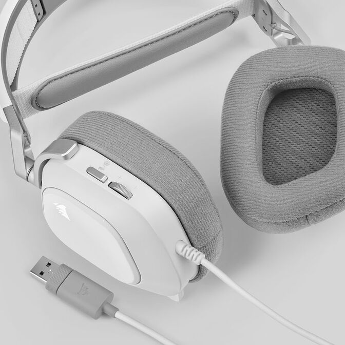 Corsair HS80 RGB USB Headset - wei&szlig; image number 4