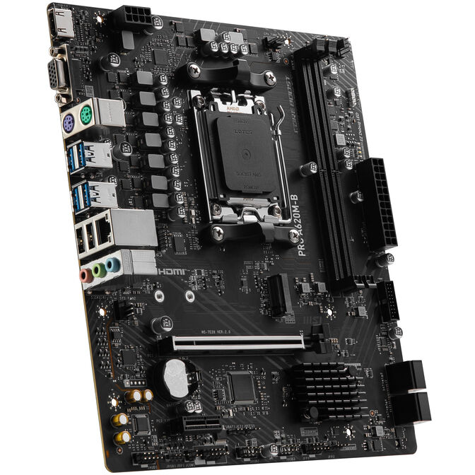 MSI PRO A620M-B motherboard AMD A620 Socket AM5 micro ATX image number 1