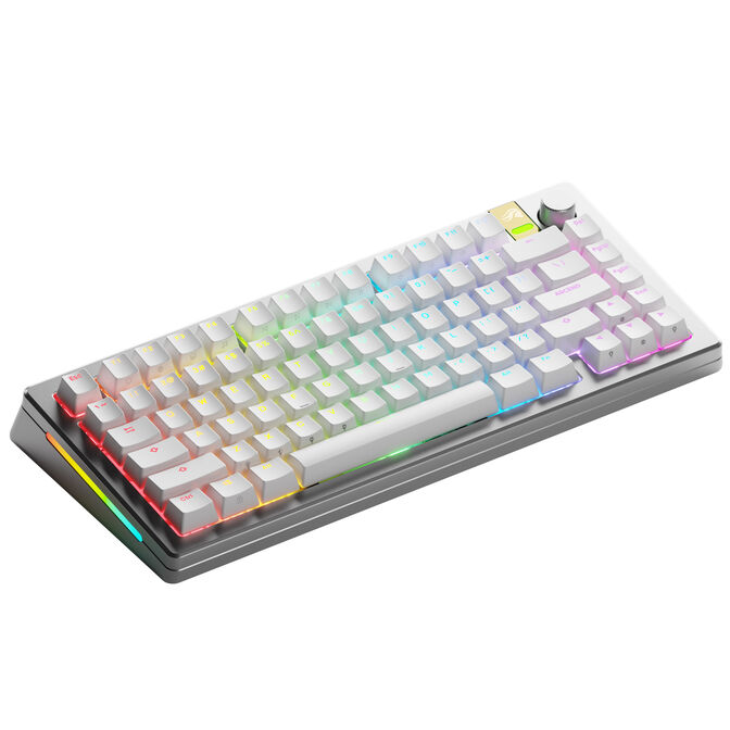 Glorious GMMK 3 Pro HE Wireless 75% Custom Gaming Keyboard - Pre-Built, ANSI (US), Fox HE Switches, Silver image number 0