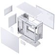 Jonsbo D31 Micro-ATX Geh&auml;use, Tempered Glass - wei&szlig; image number null
