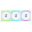 Lian Li UNI FAN SL Wireless ARGB PWM L&uuml;fter, 3er-Pack inkl. Controller - Reverse Blade, 120 mm, wei&szlig; image number null