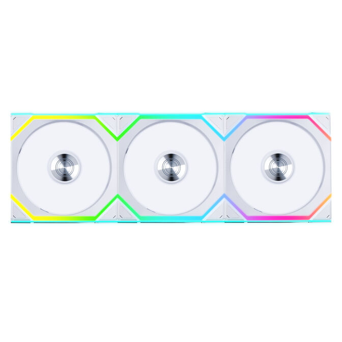 Lian Li UNI FAN SL Wireless ARGB PWM L&uuml;fter, 3er-Pack inkl. Controller - Reverse Blade, 120 mm, wei&szlig; image number 0