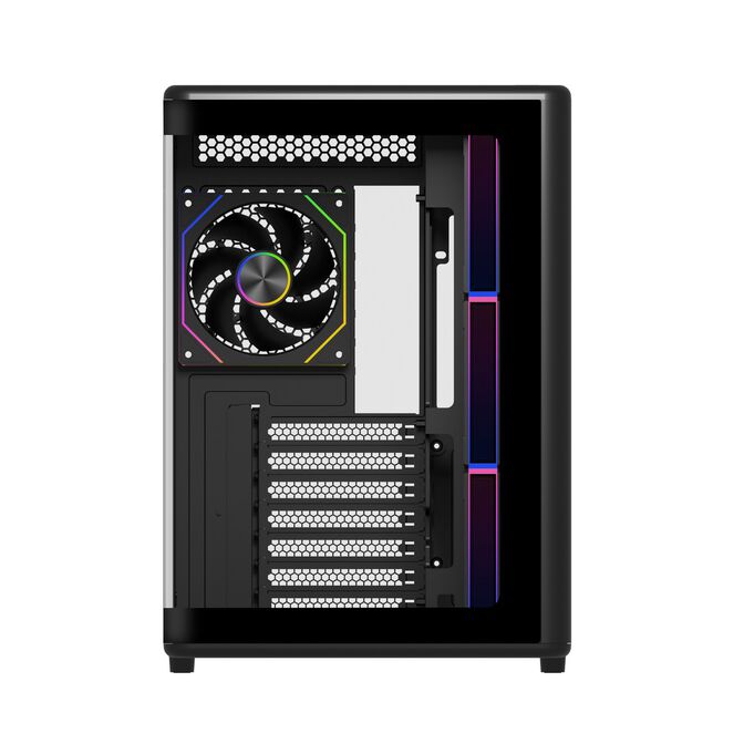 Cooler Master Elite 600 PC-Geh&auml;use, Midi-Tower, ATX, Tempered Glass - inklusive 4x L&uuml;fter, schwarz image number 2
