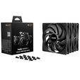 be quiet! Pure Wings 3 L&uuml;fter, High-Speed - 140mm, schwarz, 3er-Pack image number null